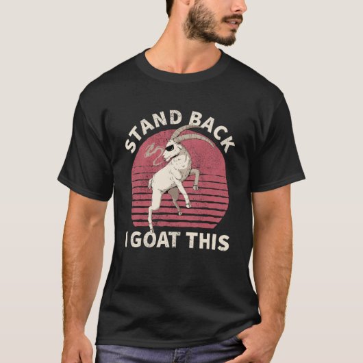 Ik geit deze geit ontspannen rustig stand back ik t-shirt (Voorkant)