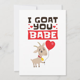 Ik geit je babe Valentijnsdag Dierenvriend Feestdagenkaart