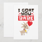 Ik Geit Jou Babe Valentijnsdag Dierenliefhebber Feestdagenkaart (Voorkant / Achterkant)