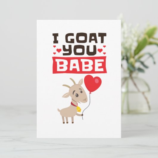 Ik geit jou schatje Valentijnsdag dierenvriend Feestdagenkaart (Staand voorkant)