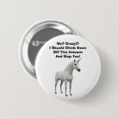 Ik? Gek? Knop Ronde Button 5,7 Cm (Voorkant /achterkant)