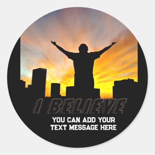 Ik geloof #2_ ronde sticker (Voorkant)