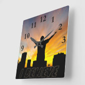 Ik geloof #2_ vierkante klok (Hoek)