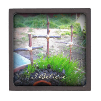 "Ik geloof" 3 kruisingen Premium Juwelen Doos