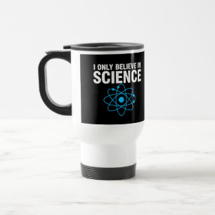 Ik geloof alleen in wetenschap Funny Science Liefh Reisbeker