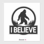 Ik geloof Bigfoot Sticker (Vel)