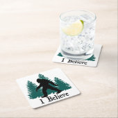 Ik geloof Bigfoot & Trees Kartonnen Onderzetters (Insitu)