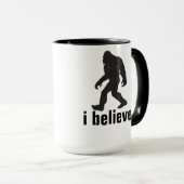 Ik geloof - Black Silhouette Mok (Voorkant rechts)