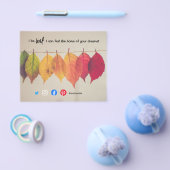 Ik geloof blad herfst vastgoed makelaar marketing  flyer (Enkel)