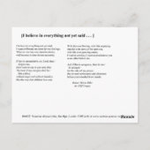 IK GELOOF BRIEFKAART (Achterkant)