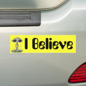 Ik geloof buitenaardse bumpersticker (Op auto)