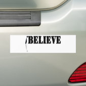 Ik geloof bumpersticker (Op auto)