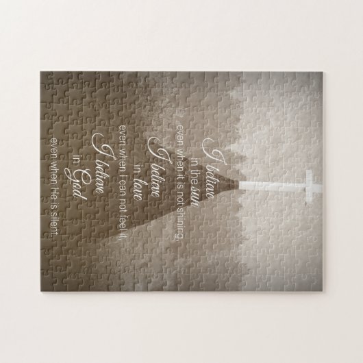 Ik geloof Cross Legpuzzel (Horizontaal)