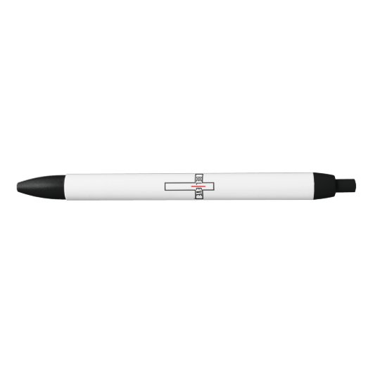 IK GELOOF CROSS, ZWARTE INKOPEN. INKT PEN (Voorkant)
