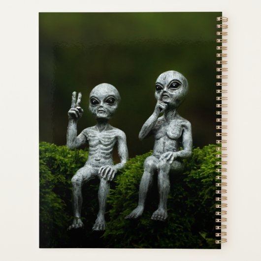IK GELOOF. Cute Alien Planner (Achterkant)