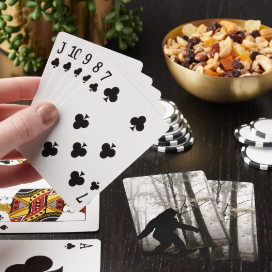 Ik geloof dat Bigfoot leeft Pokerkaarten (Insitu)