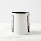 Ik geloof dat Bigfoot leeft Tweekleurige Koffiemok (Center)