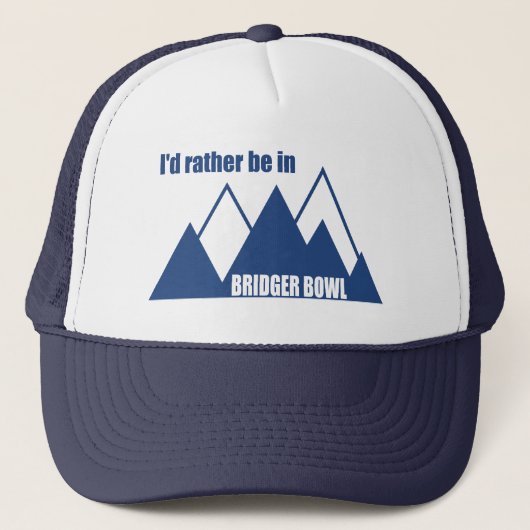 Ik Geloof Dat Bridger Bowl Mountain Beter Is Trucker Pet (Voorkant)