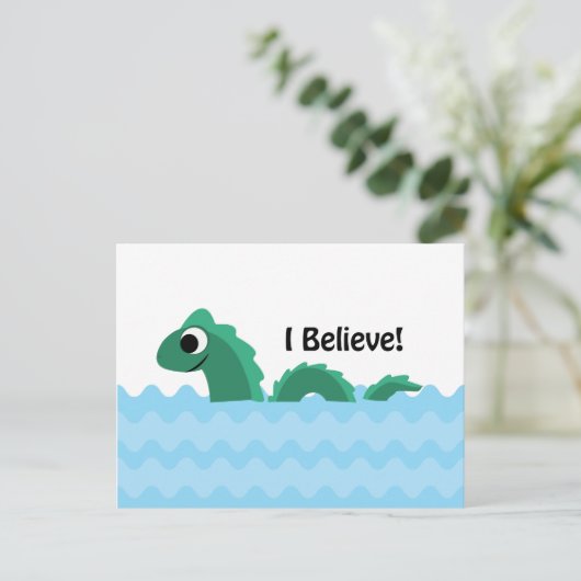 Ik geloof dat Champ de ChamPlain Monster is Briefkaart (Staand voorkant)