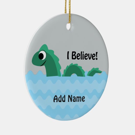 Ik geloof dat Champ de ChamPlain Monster is Keramisch Ornament (Rechts)