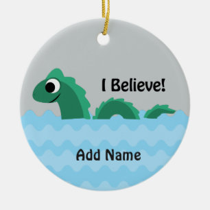 Ik geloof dat Champ de ChamPlain Monster is Keramisch Ornament