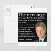 Ik geloof dat de regering die het minst regeert, d briefkaart (Voorkant / Achterkant)