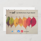 Ik geloof dat de verkoop van makelaarsmakelaarsmak briefkaart (Voorkant / Achterkant)