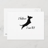 Ik geloof dat ik dachshund kan vliegen briefkaart (Voorkant / Achterkant)