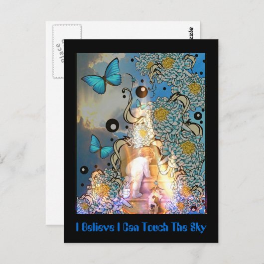 Ik geloof dat ik de hemel kan aanraken briefkaart (Voorkant / Achterkant)