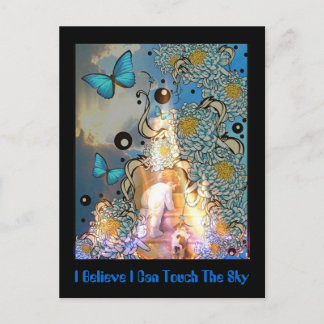 Ik geloof dat ik de hemel kan aanraken briefkaart