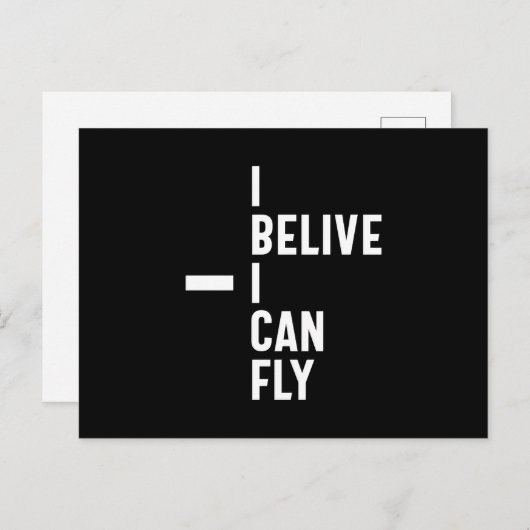 Ik geloof dat ik Inspirerend ondernemer Gif kan vl Briefkaart (Voorkant / Achterkant)