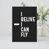 Ik geloof dat ik Inspirerend ondernemer Gif kan vl RSVP Kaartje (Staand voorkant)