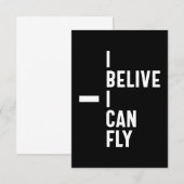 Ik geloof dat ik Inspirerend ondernemer Gif kan vl RSVP Kaartje (Voorkant / Achterkant)