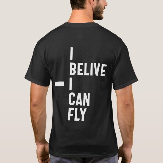 Ik geloof dat ik Inspirerend ondernemer Gif kan vl T-shirt (Achterkant)