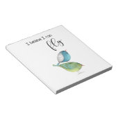 "Ik geloof dat ik kan vliegen" notebookpad Notitieblok (Schuin)