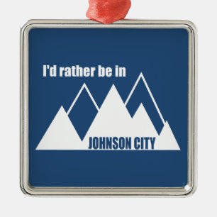 Ik Geloof Dat Ik Liever In Johnson City Tennessee Metalen Ornament