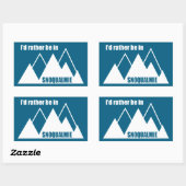 Ik Geloof Dat Ik Liever In Snoqualmie Washington M Rechthoekige Sticker (Vel)