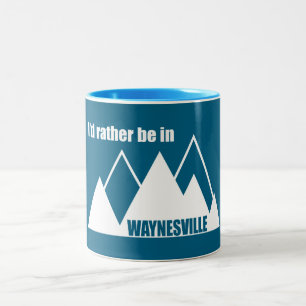 Ik Geloof Dat Ik Liever In Waynesville Mountain Be Tweekleurige Koffiemok