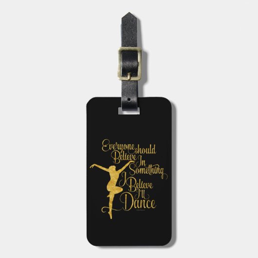 Ik geloof dat ik zal dansen bagagelabel (Voorkant verticaal)