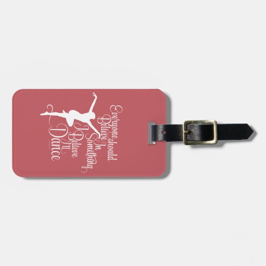 Ik geloof dat ik zal dansen bagagelabel (Voorkant horizontaal)