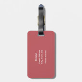 Ik geloof dat ik zal dansen bagagelabel (Achterkant verticaal)