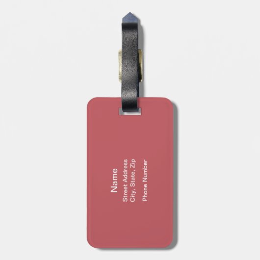 Ik geloof dat ik zal dansen bagagelabel (Achterkant verticaal)