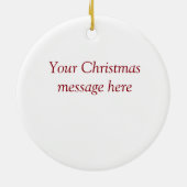 Ik geloof dat ik zal dansen keramisch ornament (Achterkant)