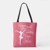 Ik geloof dat ik zal dansen tote bag (Achterkant)