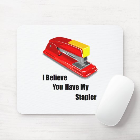 Ik geloof dat je mijn nietwaar kantoor hebt muismat (Met muis)