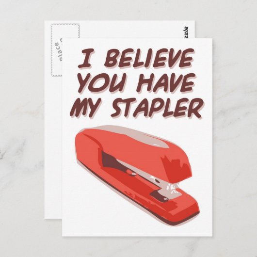 IK GELOOF DAT JE MIJN STAPEL HEBT BRIEFKAART (Voorkant / Achterkant)