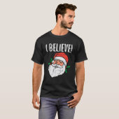 Ik geloof dat Kerstkerstfeestjes Xmas Pajamas me T-shirt (Voorkant volledig)