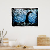 Ik geloof dat Nessie Lives Poster (Keuken)