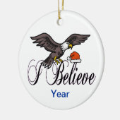 Ik geloof dat patriottische kerstaeagle Ornament (Links)