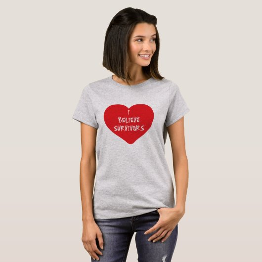Ik geloof dat Survivors Heart T-Shirt (Voorkant volledig)